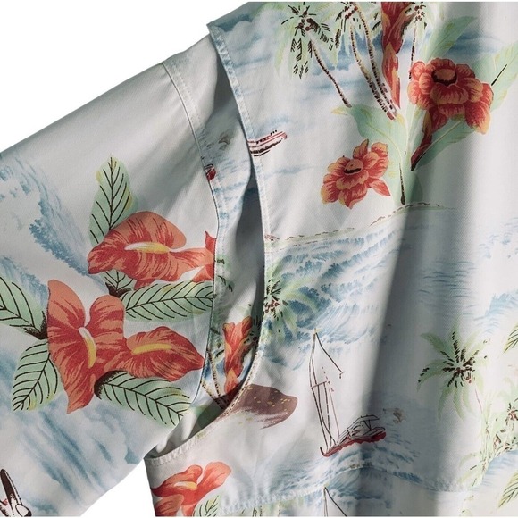 Faherty All Day Air UPF Button-Up Shirt Mens Size 2XL Tropical Breeze NWT $158 - Picture 6 of 15
